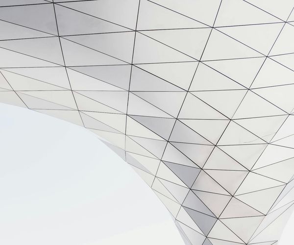 Abstract geometry representing clear mind and future perspective